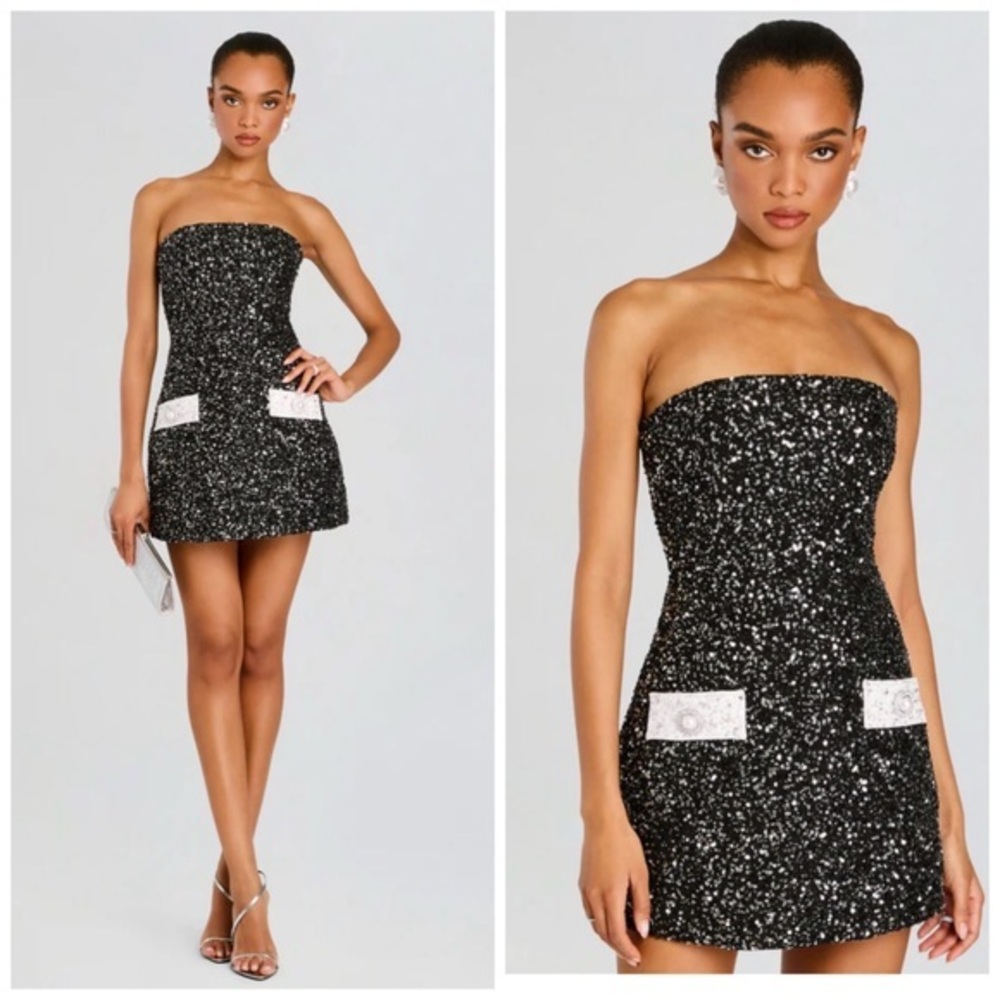 Retrofete Merit Sequined Mini Dress Size XS $898